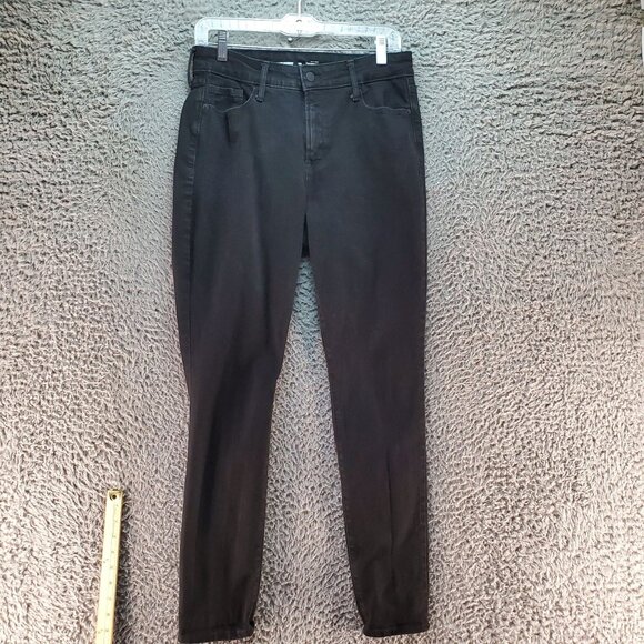 Old Navy Jeans Womens 10 Black High-Rise Pop Icon Skinny Cotton/Polyester Blend - Picture 1 of 10